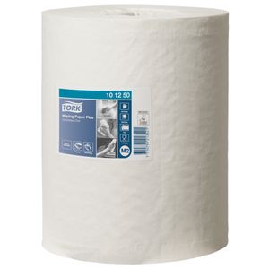 TORK Håndklæderulle,  Tork M2 Plus, 2-lags, Midi, 160m x 24,5cm, Ø19cm, hvid, blandingsfibre,  uden hylse (239046*6)