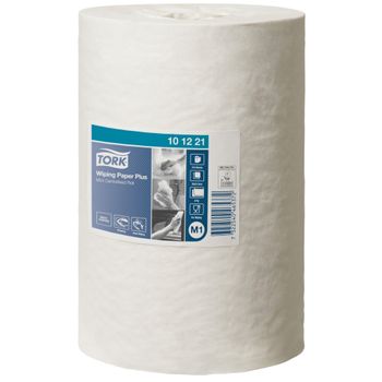 TORK Håndklæderulle,  Tork M1 Plus, 2-lags, mini, 74,9m x 21,5cm, Ø14cm, hvid, blandingsfibre,  uden hylse (23905001*11)
