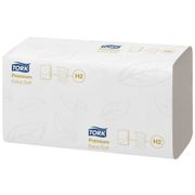 TORK Håndklædeark,  Tork Xpress H2 Premium, 2-lags, W-fold, 34x21, 2cm,  8,5 cm, hvid, 100% nyfiber (23905701*2100)