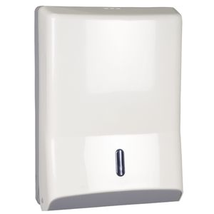 ABENA Dispenser,  neutral, Maxi, 14x28x40cm,  hvid, plast, til alle typer håndklædeark (2587)
