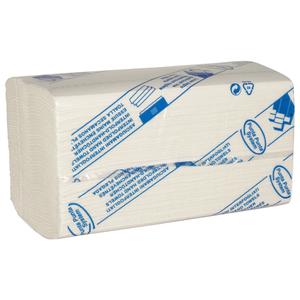 ABENA Håndklædeark,  Abena Care-Ness Excellent,  3-lags, W-fold, 42x22cm, 10,5 cm, hvid, 100% nyfiber (611603*2000)