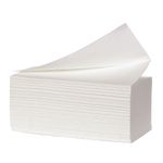 Håndklædeark,  neutral, 3-lags, V-fold, 21, 5x24cm,  10,5 cm, hvid, 100% nyfiber