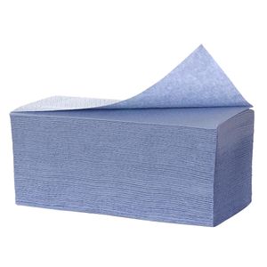 ABENA Håndklædeark,  neutral, 2-lags, W-fold, 43x24cm, 11,5 cm, blå, 100% nyfiber (6172*2000)