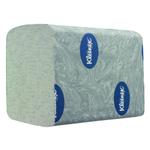 Toiletpapir i ark, Kimberly-Clark Kleenex, 2-lags, 18, 6x11cm,  hvid, 100% genbrugspapir