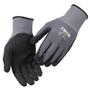 THOR Fingerdyppet nitrilhandske, THOR Flex, 11, sort, polyester/nitril, lycra overhånd