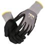 THOR Fingerdyppet nitrilhandske, THOR Flex, 12, sort, polyester/nitril, lycra overhånd