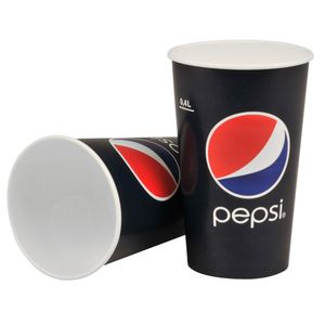 Pepsi Papbæger, Pepsi, 13,5cm, Ø9cm, 40 cl, 50 cl, blå, pap/PE, 16 oz (552402*1000)