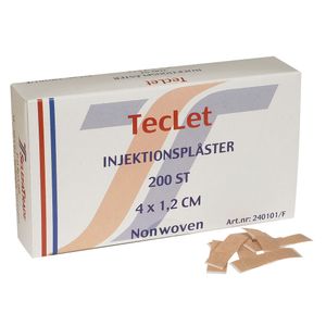 ABENA Injektionsplaster,  4x1,2cm, nonwoven/ acrylat (221740*200)