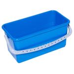 Moppeboks,  Tina Trolleys, 540x270x270mm,  22 l, blå, PP/plast, med hank, til rist