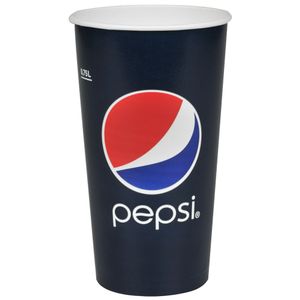Pepsi Papbæger, Pepsi, 17,8cm, Ø10,5cm, 75 cl, 100 cl, blå, pap/PE, 32 oz (519602*1000)
