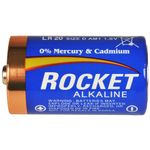 Batteri, Rocket, Alkaline, D, 1,5V