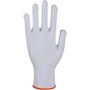 _ Tekstil handske, ABENA, 8, hvid, bomuld, med knopper