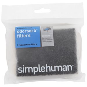 Simplehuman Filter, Simplehuman,  sort, kul, 2 stk. *Denne vare tages ikke retur* (233314*2)
