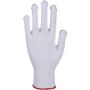 _ Tekstil handske, ABENA, 7, hvid, bomuld, med knopper