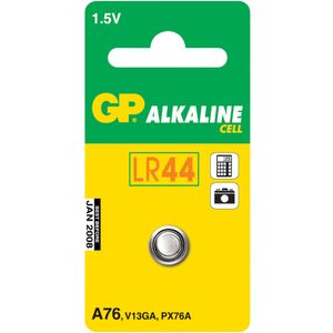 GP Batteri, GP, Alkaline, LR44, 1,5V *Denne vare tages ikke retur* (231039*10)
