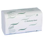 Håndklædeark,  Kimberly-Clark Scott, 1-lags, Z-fold, 31, 5x21, 5cm,  10,5 cm, hvid, blandingsfibre