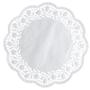 Abena Kagepapir, Ø28cm, 40 g/m2, hvid, papir, udhugget, rund