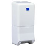 Dispenser,  neutral, Midi, 10, 5x14x32cm,  hvid, plast, til toiletpapir i ark