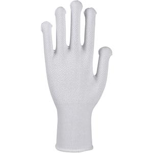 Abena Tekstil handske, ABENA, 9, hvid, bomuld, med knopper (385903*12)