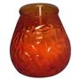 BOLSIUS Lysbowle, Bolsius, 10,5cm, Ø9,5cm, orange, 70 timer, paraffin/glas, i glasbowle