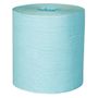 ABENA Håndklæderulle, neutral, 1-lags, Midi, 300m x 20cm, Ø20cm, blå, 100% genbrugspapir, med spiralhylse
