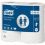 TORK Toiletpapir, Tork T4 Advanced, 2-lags, 68,3m x 9,9cm, Ø12cm, hvid, 100% genbrugspapir