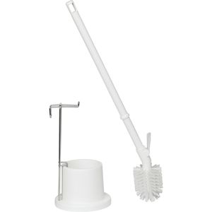 Vikan Toiletbørste,  Vikan, 72x18x18cm,  hvid, galvaniseret stål/ polyester/ PP (978902)