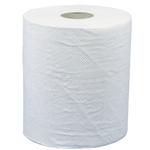 Håndklæderulle,  neutral, 1-lags, Midi, 300m x 20cm, Ø19cm, hvid, 100% genbrugspapir,  med spiralhylse