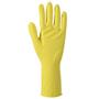 _ Latex handske, Abena, XL, gul, latex, indvendig velourisering
