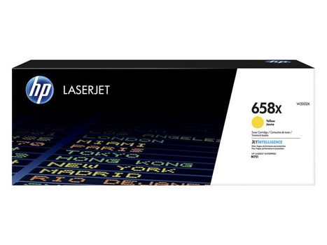 HP 658X Yellow LaserJet Toner Cartridge (W2002X)