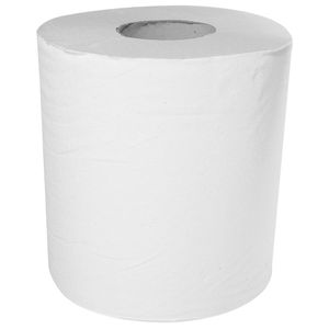 ABENA Håndklæderulle,  neutral, 1-lags, Midi, 300m x 20cm, Ø20cm, hvid, 100% genbrugspapir,  med spiralhylse (616005*6)