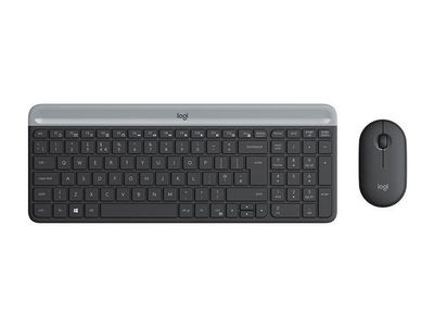 LOGITECH Slim Wireless Keyboard and Mouse Combo MK470 - GRAPHITE - PAN - NORDIC (920-009200)