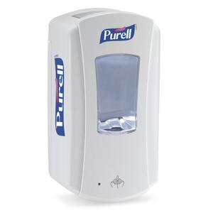 Purell Håndfri dispenser,  Purell, 1200 ml, LTX hvid/ hvid, 1, 2 ml pr. dosering *Denne vare tages ikke retur* (1000009585*4)