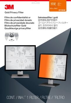 3M GPF17.0 Gold Privacy Filter Skjerm Filter for laptop og desktop monitor (wide) 17,0" (GPF17.0)