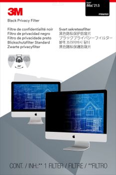 3M Privacy Filter for 21.5" Apple iMac -näytön tietoturvasuoja,  musta (7000059593)