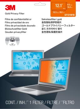 3M GPF12.1W 12.1" Widescreen (16:10) Gold Laptop Privacy Filter Frameless 98044054934 (GF121W1B)