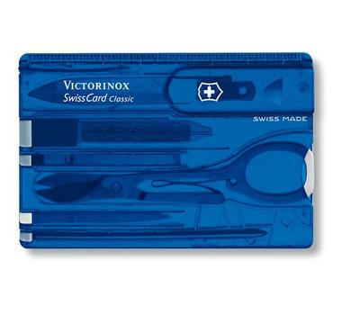 VICTORINOX V-0.71 22.T2 Multitool SwissCard Saphir transparent (0.7122.T2)