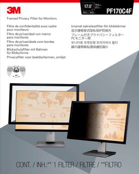 3M PF317 FRAMED PRIVACY FILTER 15,0IN -17IN 38, 1-43, 2CM 5:4     IN ACCS (98-0440-4460-4)