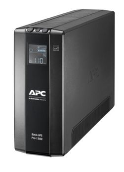 APC Back-UPS Pro BR1300MI - UPS - AC 230 V - 780 Watt - 1300 VA - USB - output connectors: 8 - black (BR1300MI)