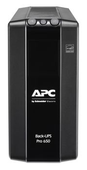 APC Back-UPS Pro BR650MI - UPS - AC 230 V - 390 Watt - 650 VA - USB - output connectors: 6 - black (BR650MI)