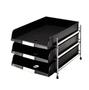 ESSELTE Letter tray Rack C4-3 Black trays