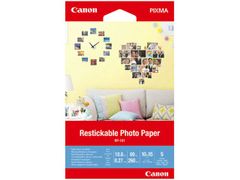 CANON Restickable Photo Paper RP-101 - Mat - aftageligt klæbemiddel - 10.6 mil - 100 x 150 mm - 260 g/m² - 69 pund - 5 ark fotostickers