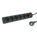 ROLINE Power Strip, 6x, with Switch,