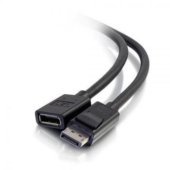 C2G G 3ft DisplayPort Extension Cable - DisplayPort 1.4 - 8K UHD - M/F - DisplayPort extension cable - DisplayPort (M) to DisplayPort (F) - DisplayPort 1.4 - 91.4 cm - 8K support (84450)