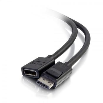 C2G 3ft DisplayPort Extension Cable - DisplayPort 1.4 - 8K UHD - M/F - DisplayPort-förlängningskabel - DisplayPort (hane) till DisplayPort (hona) - DisplayPort 1.4 - 91.4 cm - stöd för 8K (84450)