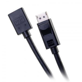C2G 3ft DisplayPort Extension Cable - DisplayPort 1.4 - 8K UHD - M/F - DisplayPort-förlängningskabel - DisplayPort (hane) till DisplayPort (hona) - DisplayPort 1.4 - 91.4 cm - stöd för 8K (84450)