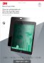 3M Easy-On Privacy Filter Tablet for Apple iPad Air 1 / Air 2 - portrait