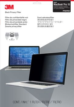 3M Privacy Filter for Apple MacBook Pro 15inch with Retina Display. Not compatible with 2016 macbooks (PFNAP003)