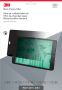 3M Easy-On Privacy Filter Tablet for Apple iPad Air 1 / Air 2 - landscape