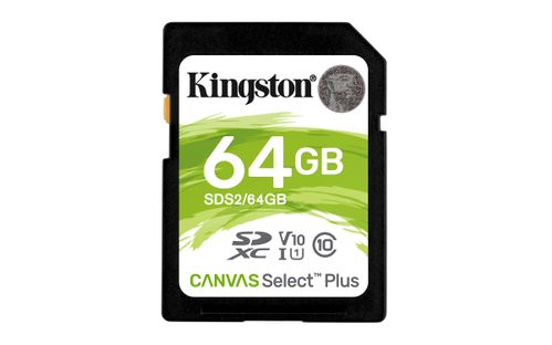 KINGSTON CanvSelect Plus 64GB SDXC, 100R (SDS2/64GB)